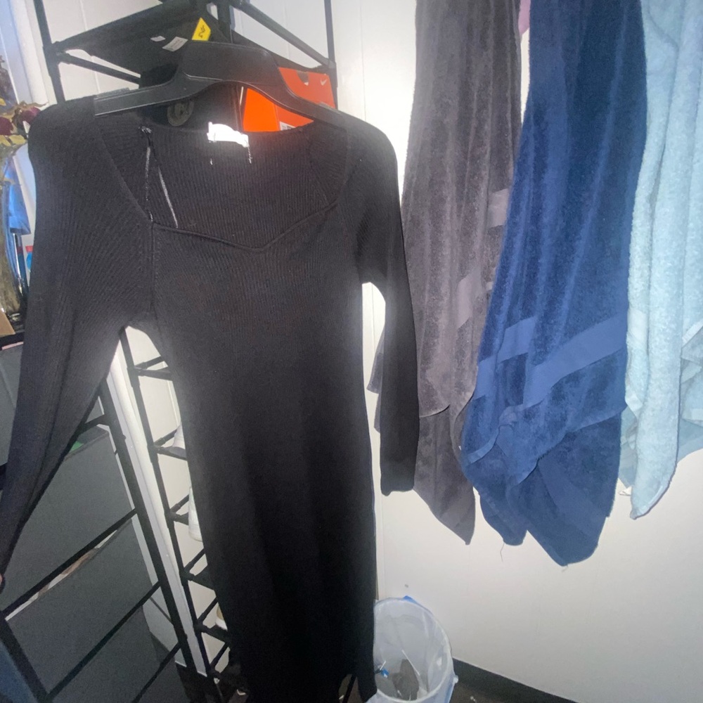 Elegant Black Knit Dress